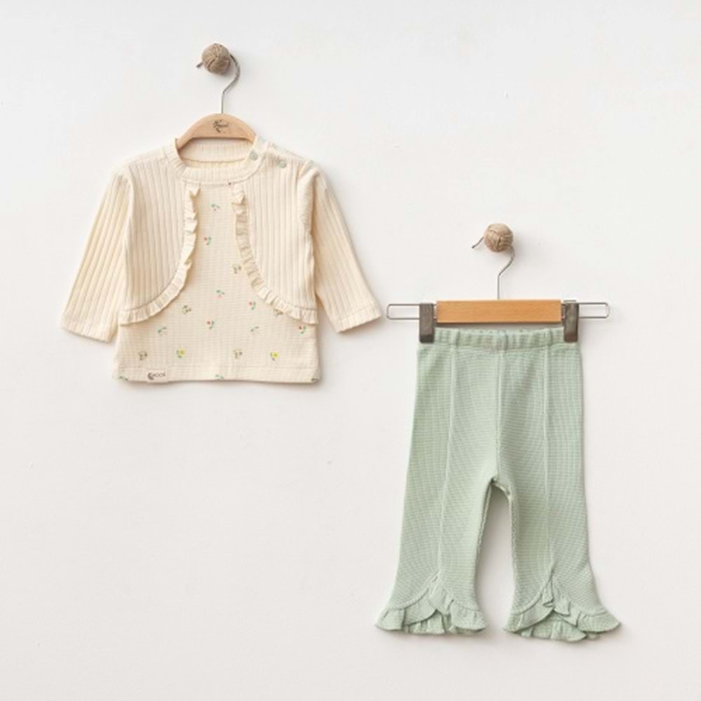 DbMoon 1047 Flowers Bolero 2li Takım