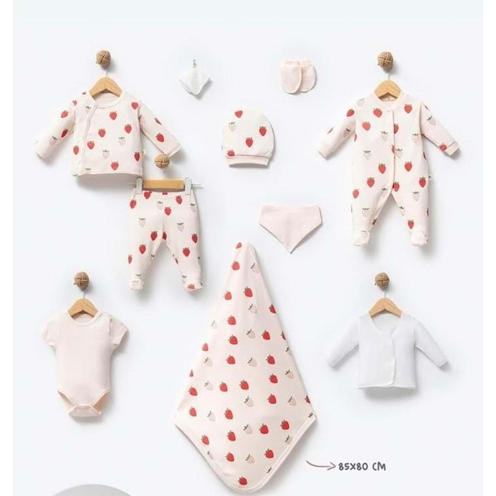 By Bubbles 4107 Çilek 10lu Hastane Çıkış Seti