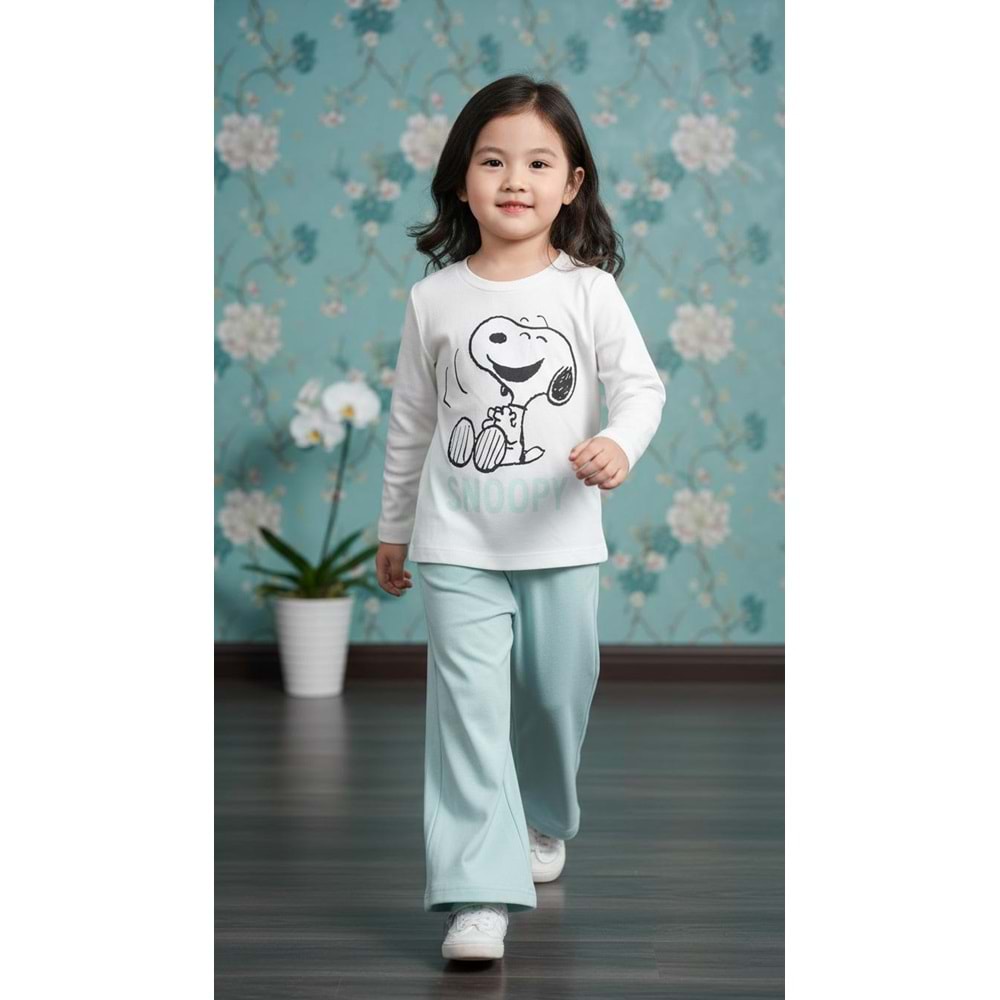 Çimpa SN-22474 Snoopy 2li Takım 4 Yaş EKRU