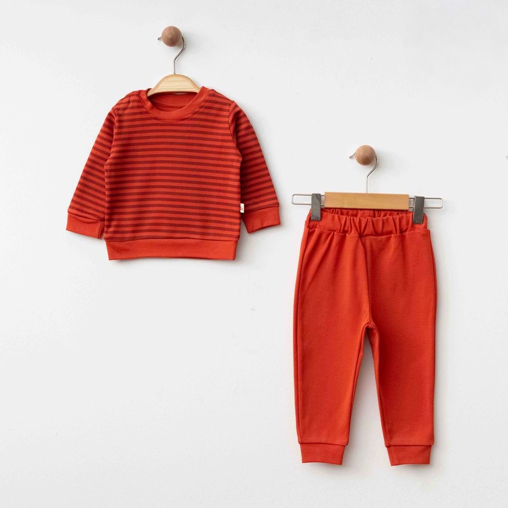 Eslenza Baby Esl-0054 Çizgili 2'li Takım