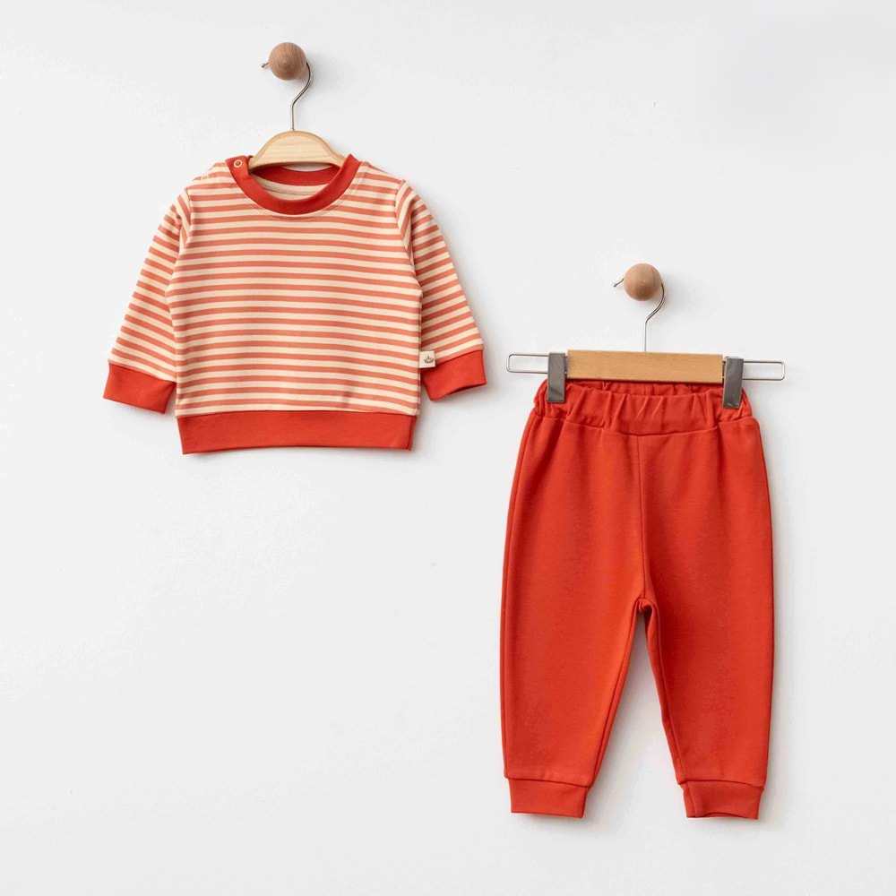 Eslenza Baby Esl-0054 Çizgili 2'li Takım