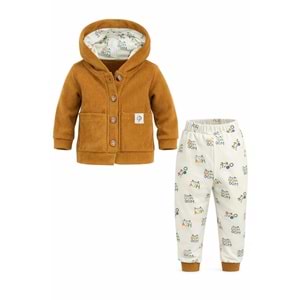 Popshops PS-806 Önden Düğmeli Hırka 2li Takım