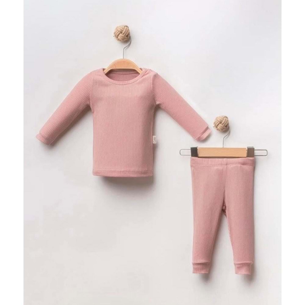 Colbi Baby 4056 Modal 2'li Takım 12-18 Ay Gül Kurusu