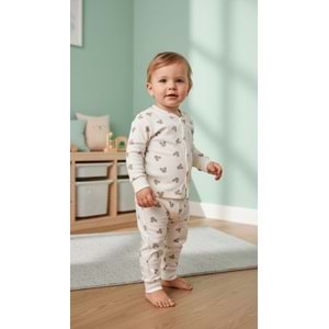 Minipety Önden Çıtçıtlı Pijama Takımı Mickey