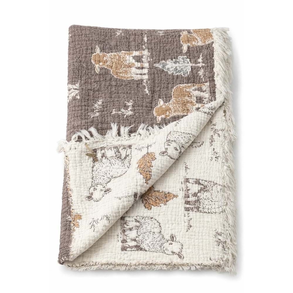 Colbi Baby 4 Kat Kuzu Desen Battaniye 120x110