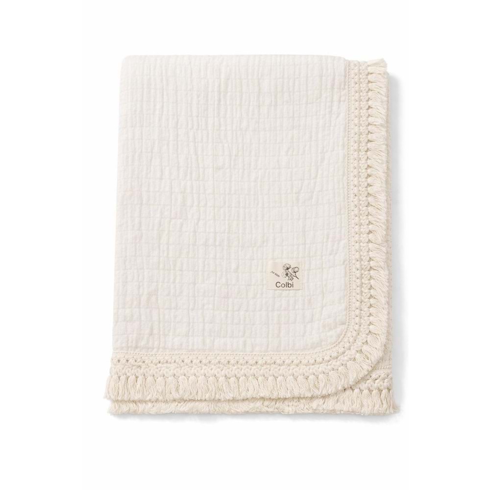 Colbi Baby 5116 Duster Battaniye 90x90 Ekru