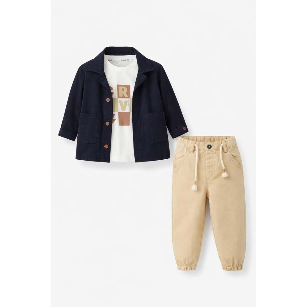 Karavan Baby 7740 Erkek 3lü Takım