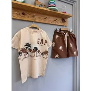 Gap Kids Summer Baskılı 2li Erkek Şortlu Takım