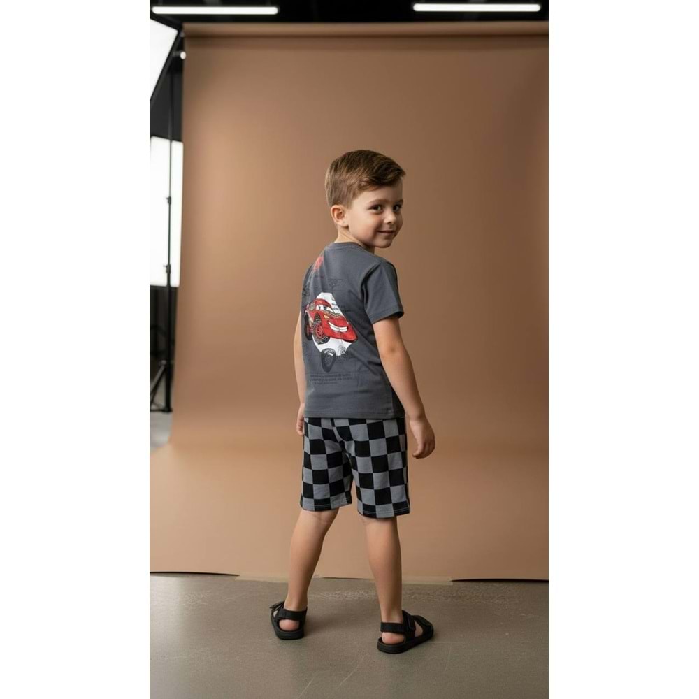 West Mcqueen Baskılı 2li Erkek Şortlu Takım