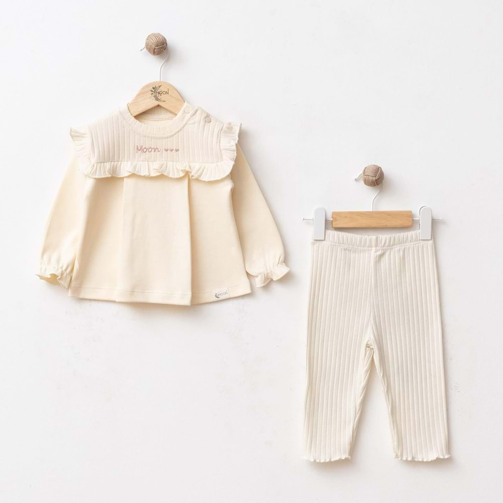 DbMoon 1065 Moon Girl 2li Takım 12-18 AY BEJ
